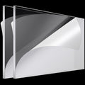 Clear Acrylic Sheet 18 x 24 in 3/16 in Pack of 2 - Durable Craft