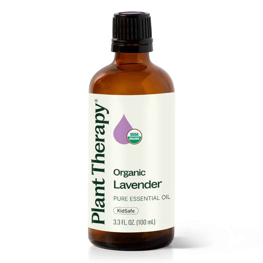 Plant Therapy Organic Lavender Essential Oil for Relaxation