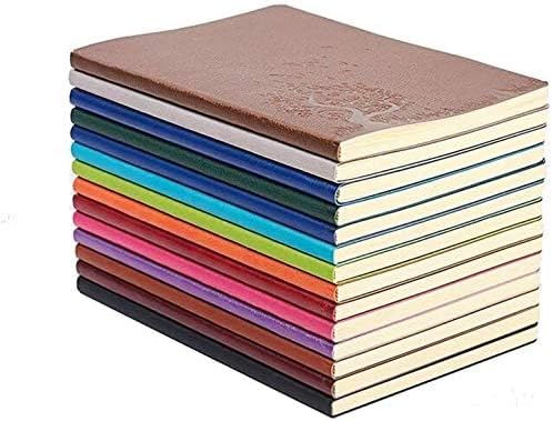 Colorful A5 PU Leather Journals Set for School and Office Use