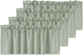 Blackout Valances for Small Windows 52 in x 18 in - Soft Thermal Shade