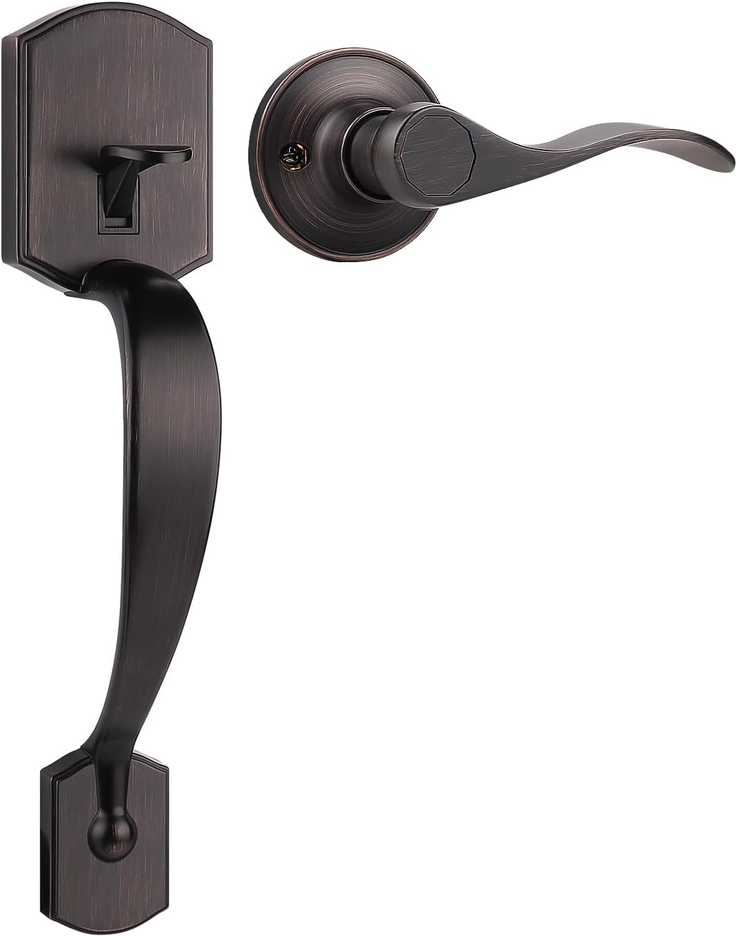 Camelot Trim Lower Half Handleset for Secure Entry Doors