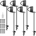 Ground Anchors Screw in 27in Set of 6 Heavy Duty Stakes
