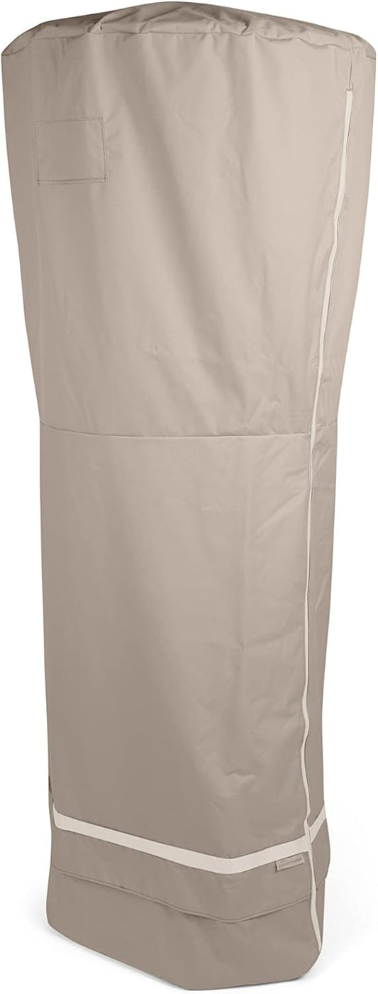 Premium Patio Heater Cover - Weatherproof Zipper, 35D x 87H, Clay