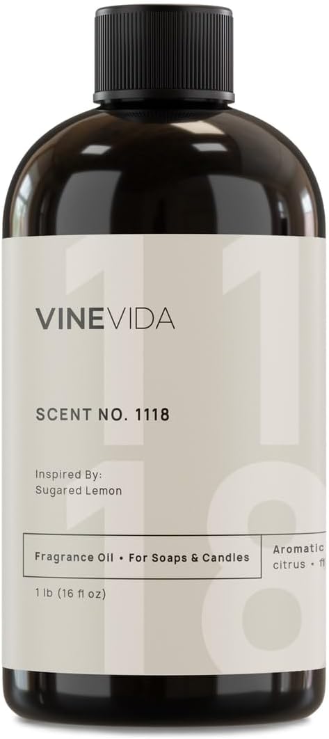 Sugared Lemon Fragrance Oil for Candle Making - 16oz Quality
