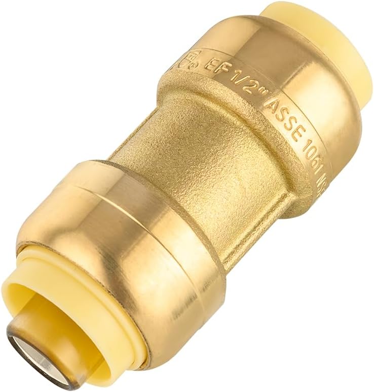 EFIELD 1/2 Inch Straight Coupling Push-Fit Fittings Pack of 50