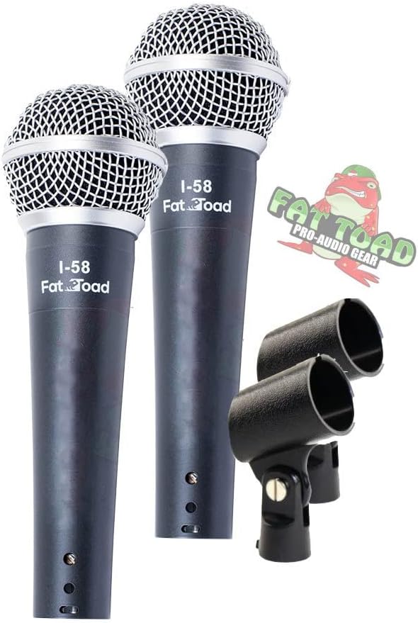 Fat Toad Wired Vocal Microphones for Live Performance & Studio