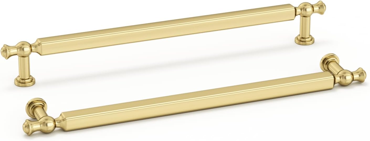 Brushed Gold Cabinet Pulls for Kitchen and Bathroom by Haliwu