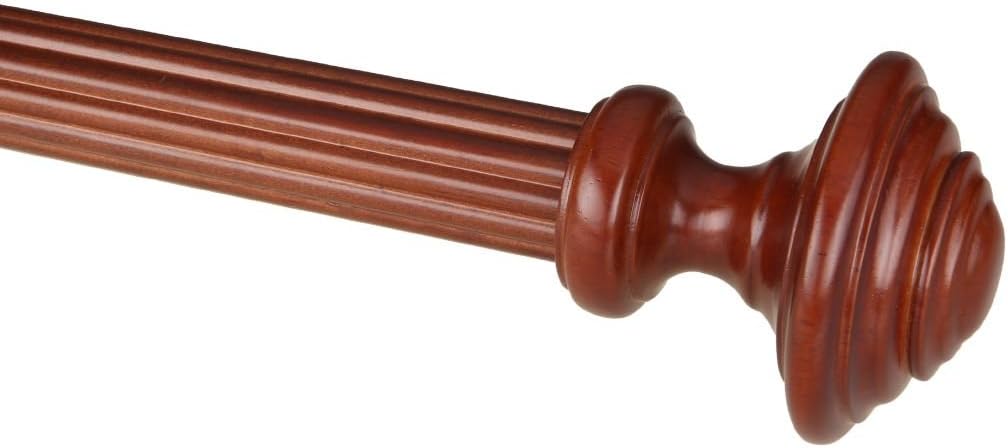 Walnut Wood Finial Set - Upgrade Your Drapery Rods!