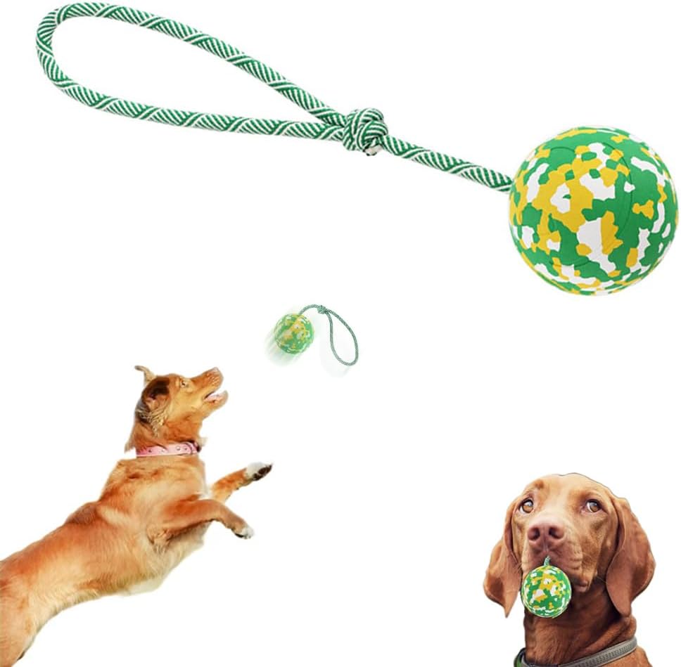 Interactive Dog Toy for Small & Medium Dogs - Bite Resistant & Engaging Play (Camo Green)