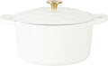 Crock Pot Artisan 6-Quart Round Enameled Dutch Oven for Cooking