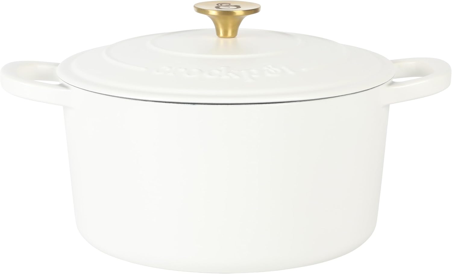 Crock Pot Artisan 6-Quart Round Enameled Dutch Oven for Cooking