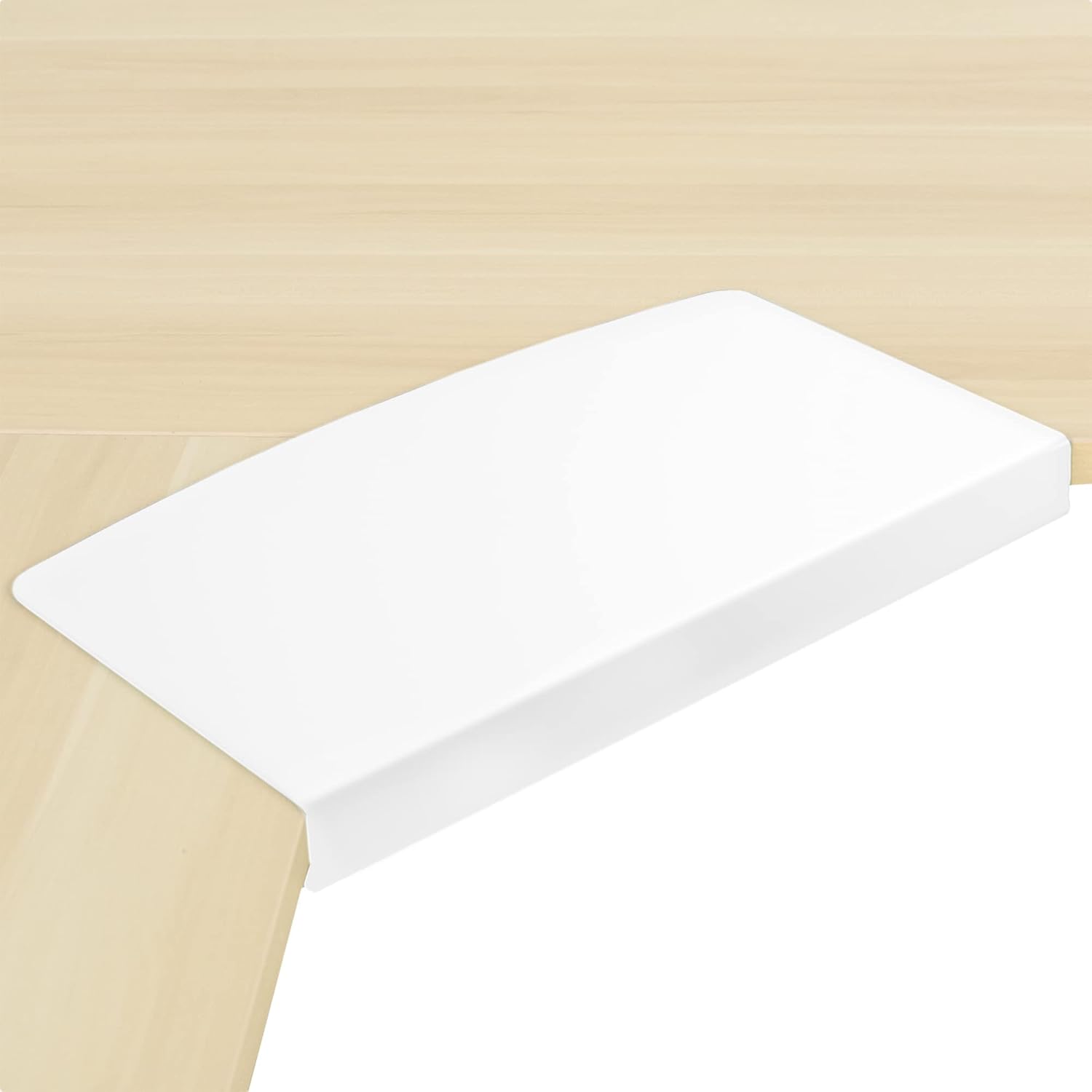 Effortless Keyboard Tray Mount for L-Shaped Desk - White