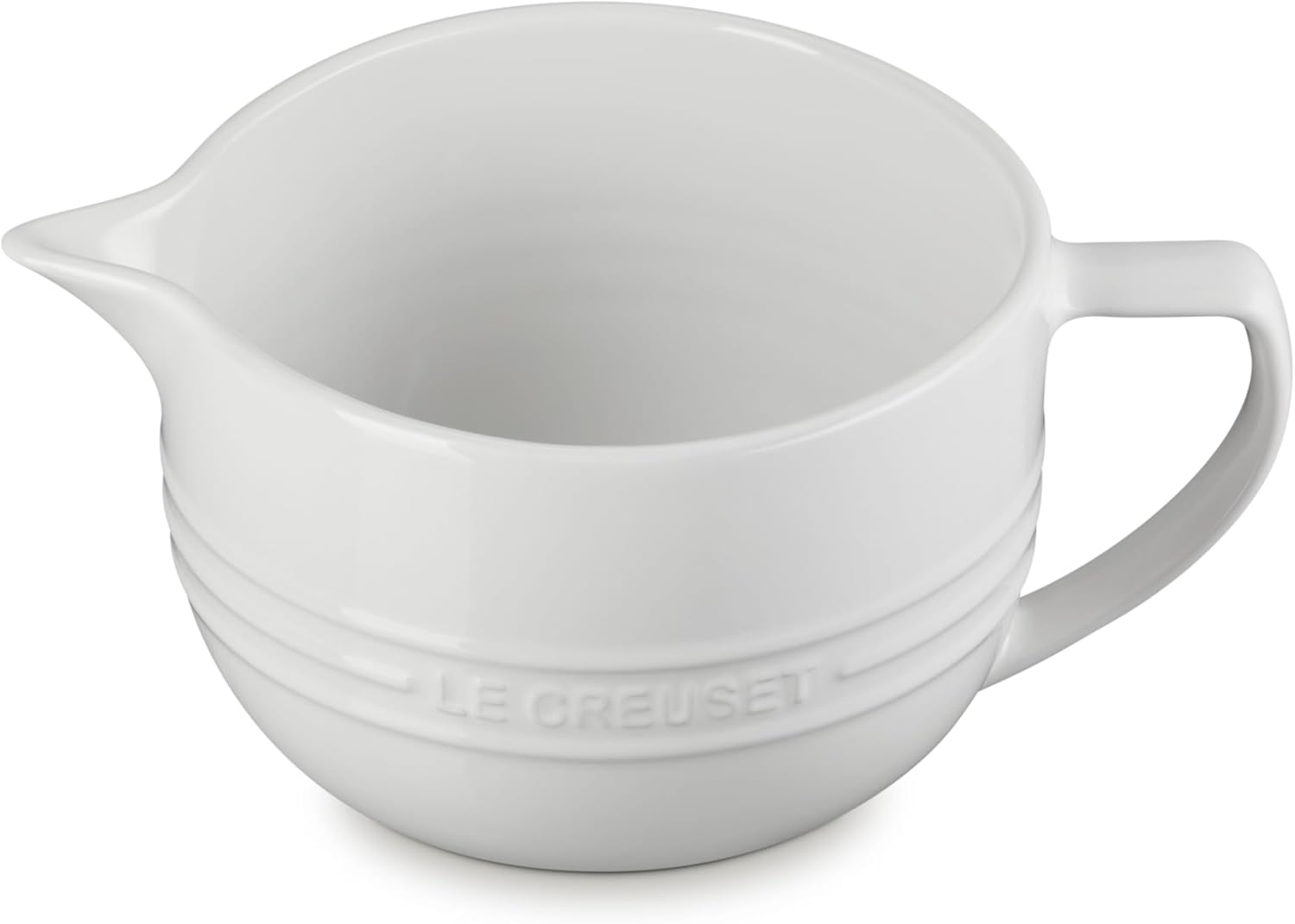 Le Creuset Stoneware Signature Batter Bowl, 3.25qt., White Review