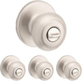 Kwikset Cove Interior Privacy Door Knob Pack of 4 - Easy Install