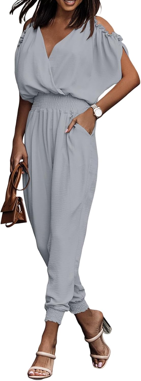 Dokotoo Jumpsuit for Women: Stylish Cold Shoulder Romper