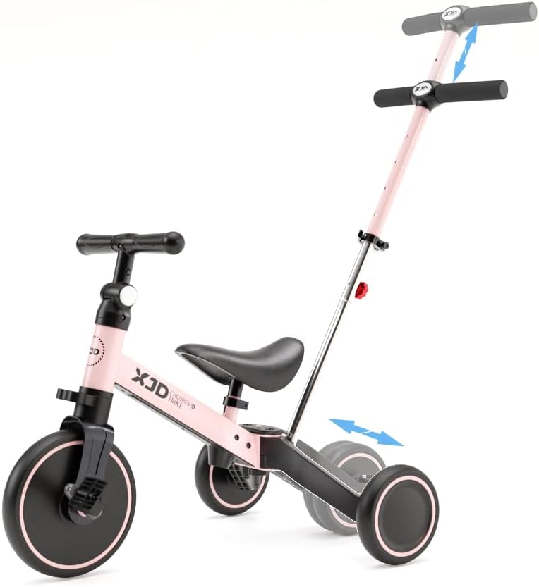 XJD 7 in 1 Toddler Bike with Push Handle for 1 to 3 Years