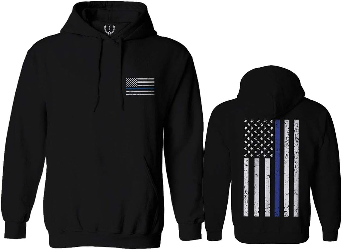 Police Support Hoodie - Thin Blue Line
