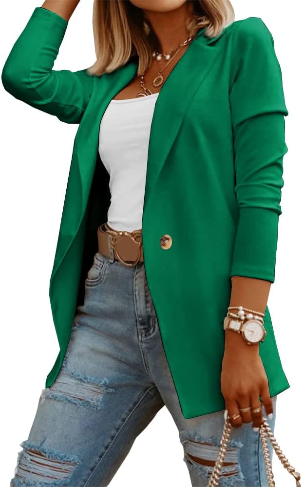 Womens Casual Long Sleeve Blazers for Work and Office Style