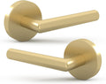 Mega Handles Ronn Dummy Lever Door Handle Set - Satin Brass finish