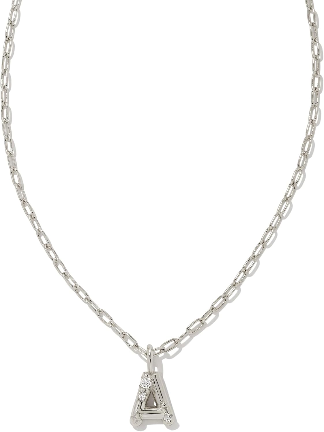 Kendra Scott Crystal Letter Short Pendant Necklace for Women