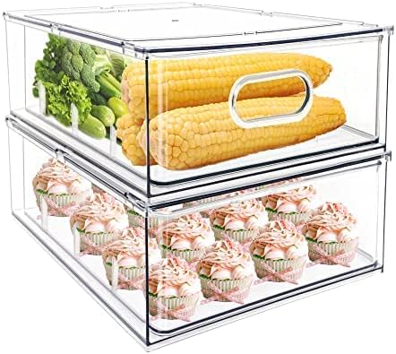 MineSign Stackable Fridge Drawers for Efficient Storage Solutions
