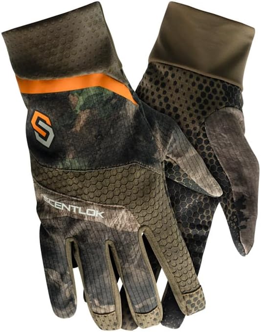 ScentLok Savanna Lightweight Camo Shooter Gloves for Hunting