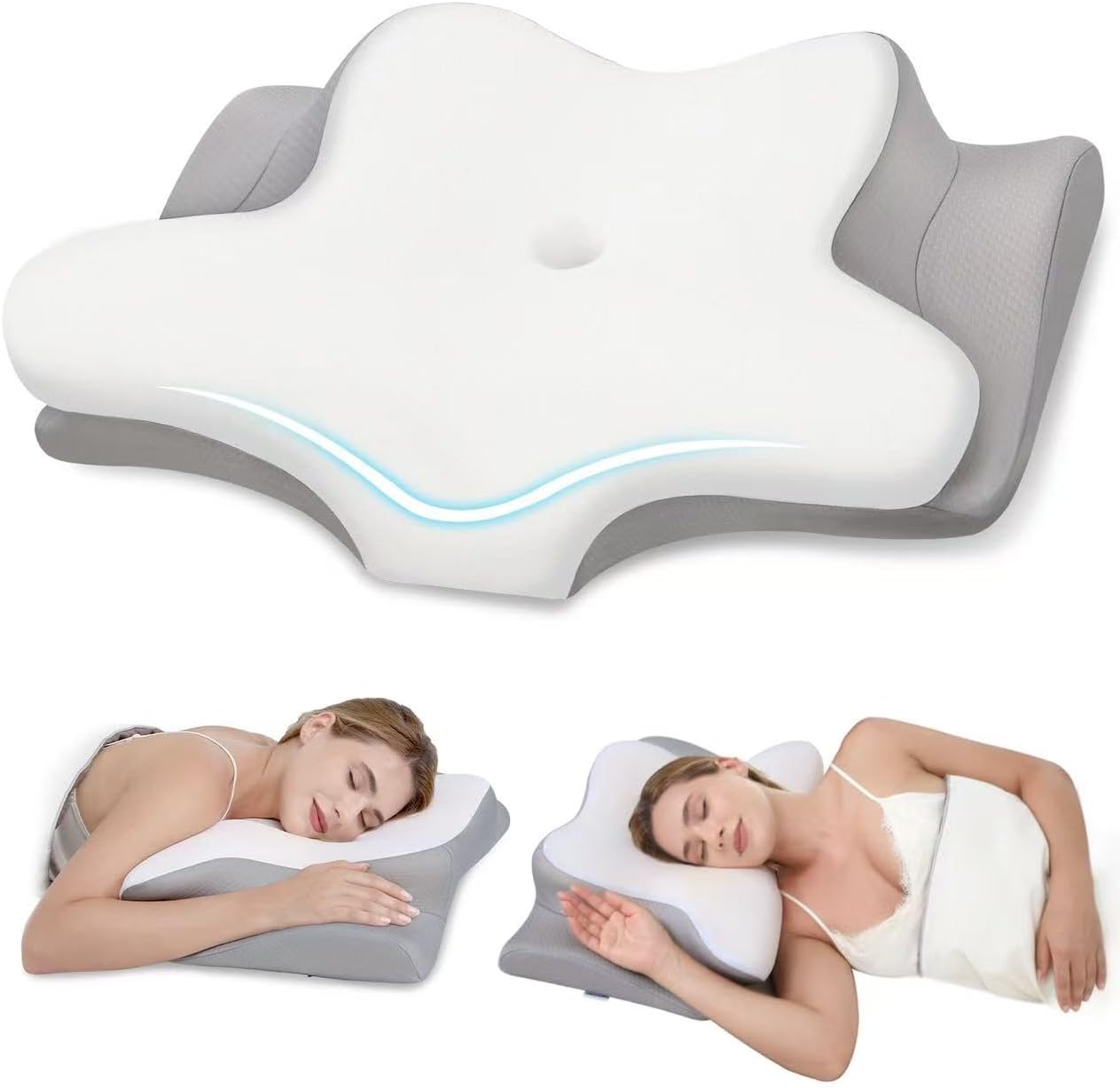 Cervical Neck Pillow for Pain Relief with Ergonomic Design