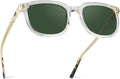 WearMe Pro Polarized Classic Retro Flat Square Sunglasses - Durable