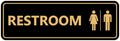 Signs ByLITA Standard All Gender Restroom Sign - Medium 5 Pack