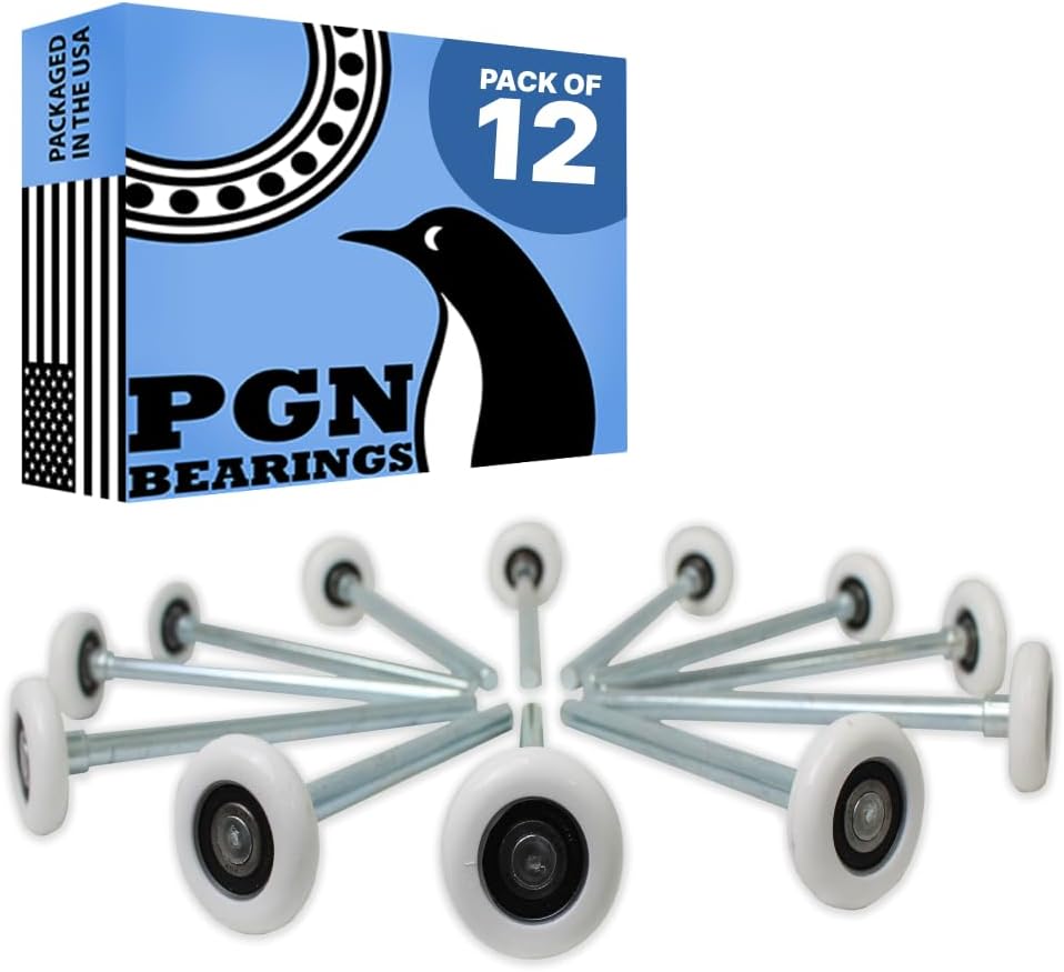 PGN 2 in Nylon White Garage Door Rollers for Smooth Operation