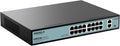 16 Port Gigabit PoE Switch 400W, 2 Uplink - Reliable Power for Cameras
