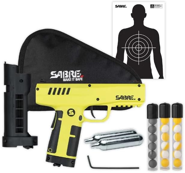 SABRE Home Defense Projectile Launcher with 7 Impact Projectiles
