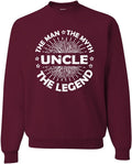 Wild Bobby Dad Man Myth Legend Funny Dad Crewneck Sweatshirt Gift