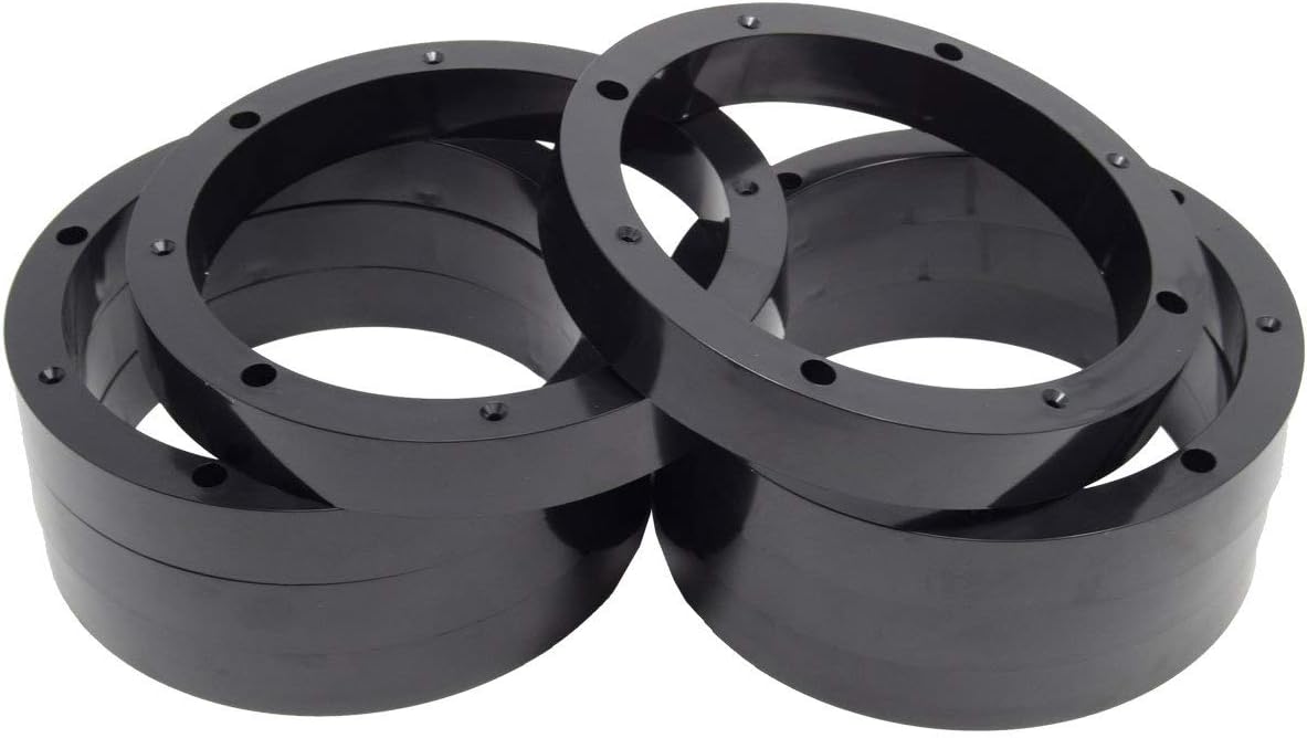 4 Pair 8.5 Inch Plastic Speaker Spacer Rings for Custom Install