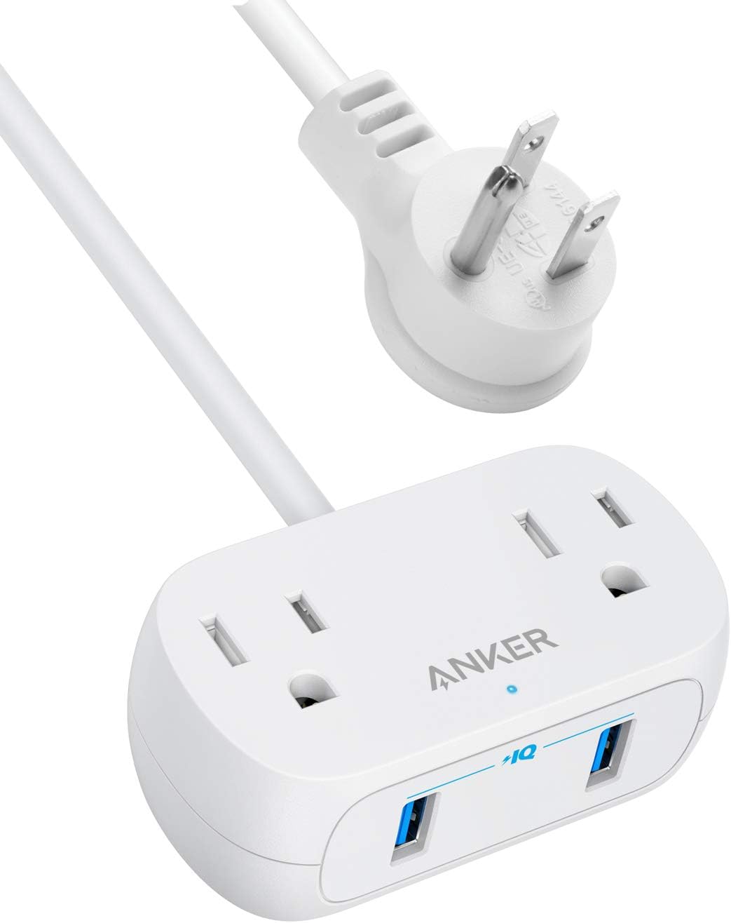 Anker Mini Power Strip: 2 Outlets + 2 USB Ports