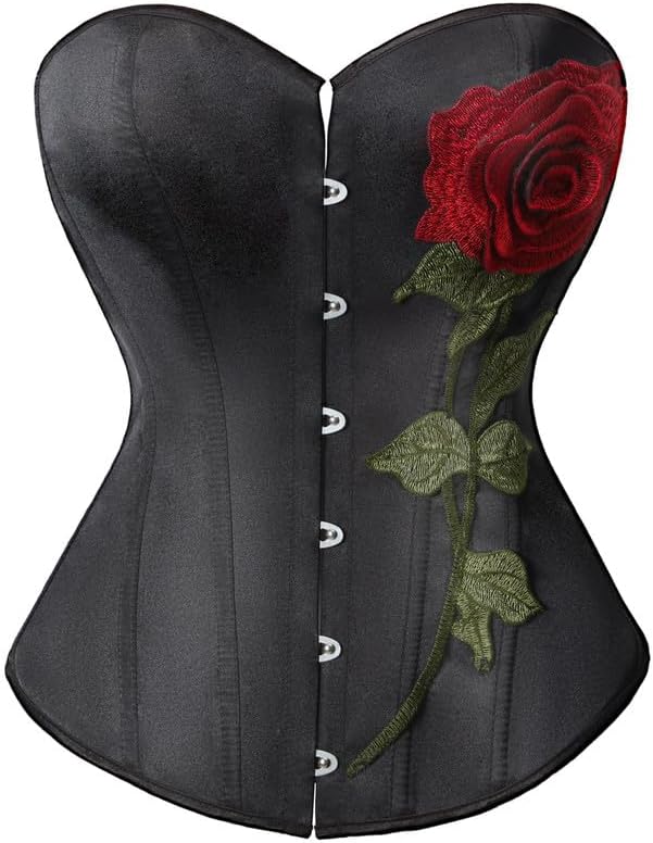 Dreay Black Women's Breathable Corset Top - Sexy Mesh Design