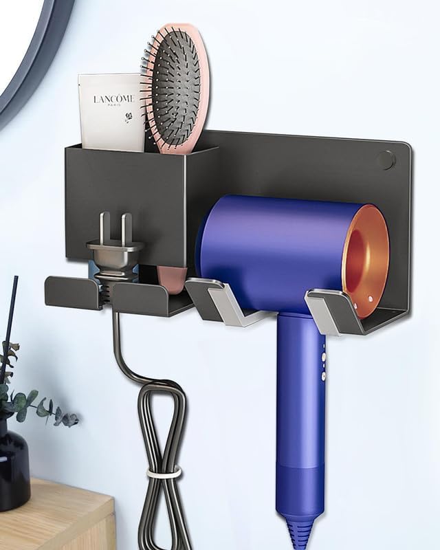 Wall-Mounted Hair Tool Organizer - PTALSEAW
