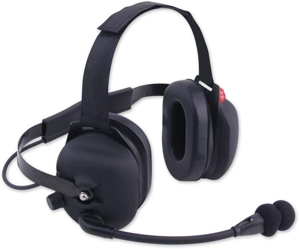 Rugged Radios H43-BLK-K Two-Way Racing Headset with Mic