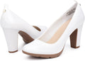 JENN ARDOR Womens Pumps Chunky Heels Platform Shoes - Stable 3.34in