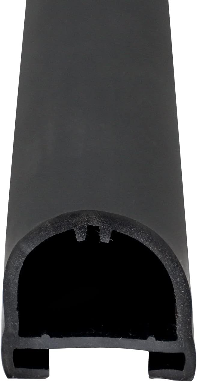 Black Rubber D-Seal for RV Slide Out System - Easy Installation