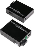 Gigabit SC Single Mode Media Converter 2-Pack - Extend to 20km