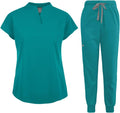 niaahinn Scrubs Set for Women Nurse Uniform Jogger Suit (Style CBH5)