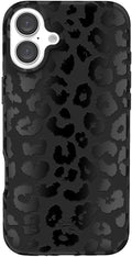 VELVET CAVIAR Black Leopard Cheetah Print Phone Case for iPhone 16