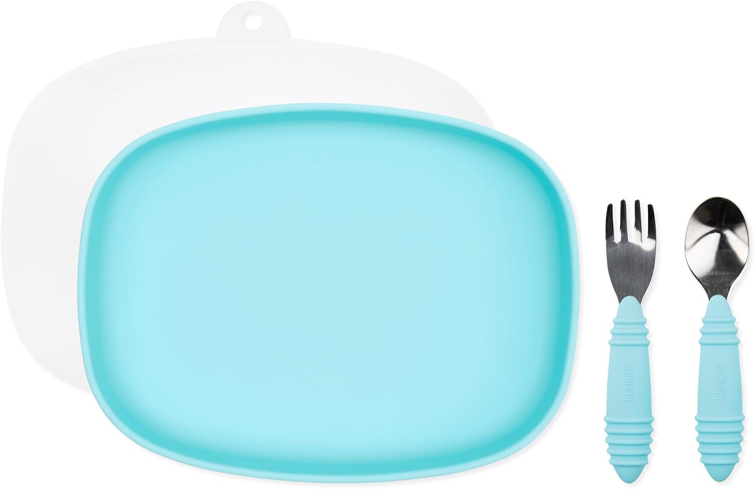Bumkins Silicone Grip Tray Set for Toddlers - Safe & Durable