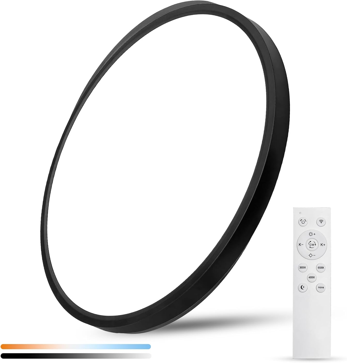 20 Inch Large LED Flush Mount Ceiling Light with Remote Control