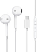 USB C Headphones for iPhone [Clear Call] - Wired Earbuds with Mic