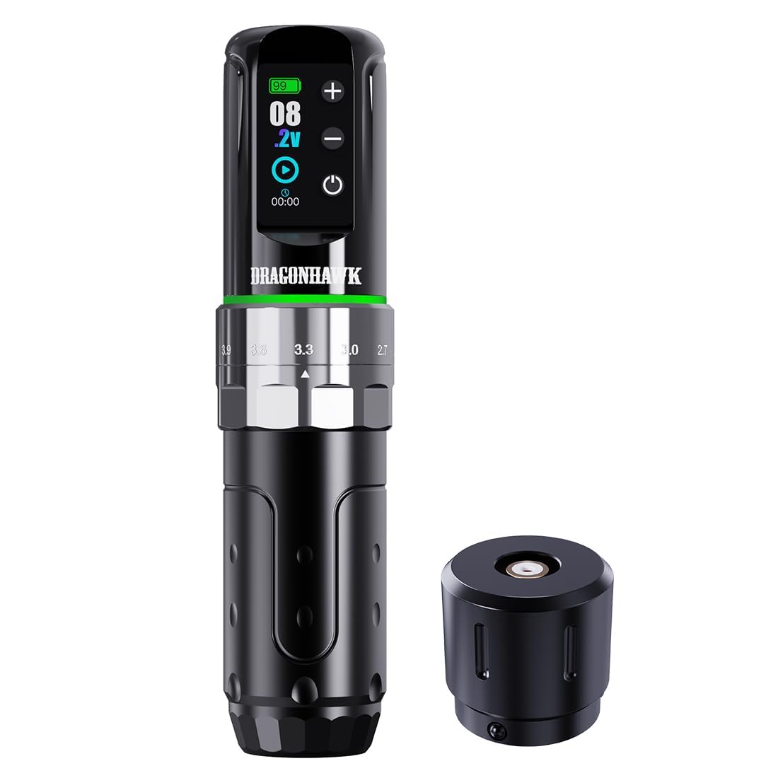 Dragonhawk L3 Cordless Tattoo Gun for Pro Artists with Smart Display