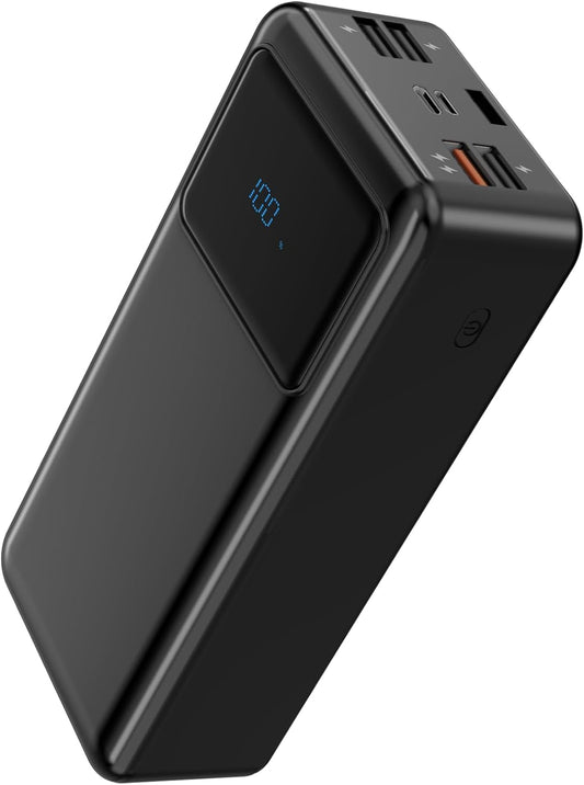 50000mAh Power Bank: Fast Charging, 5 Outputs, 3 Inputs