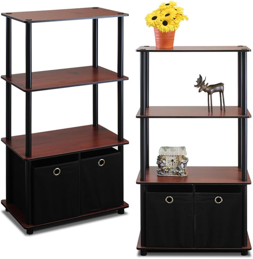 Furinno Go Green 4-Tier Multipurpose Storage Shelf Set of 2