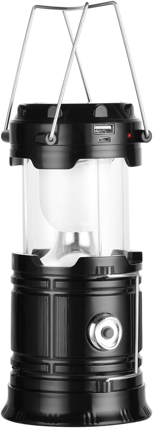 USB Rechargeable Solar Lantern - Portable Emergency Light